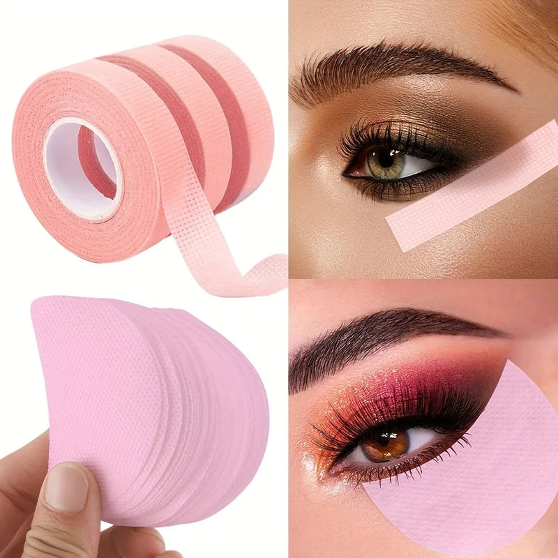 Eyeshadow Makeup Tape Set with Stickers and Protectors – 50 Pcs, Multiple Colors