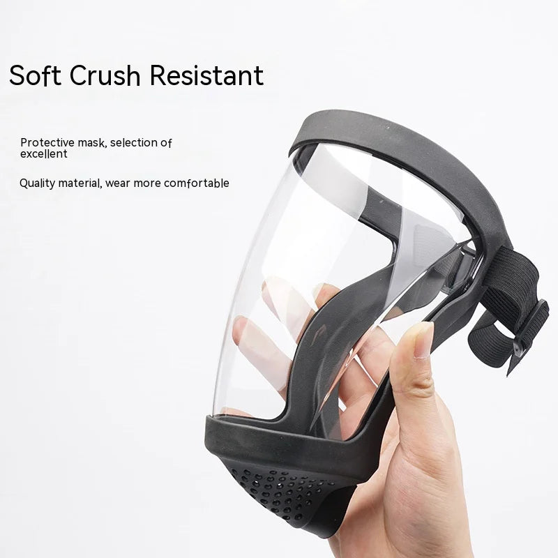 Full Face Shield Protective Face Mask for Work & Kitchen Anti-Fog Oil Proof
