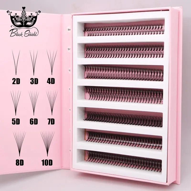 Premade Volume False Eyelash Fans - Natural Prefabricated Lash Extensions Bulk