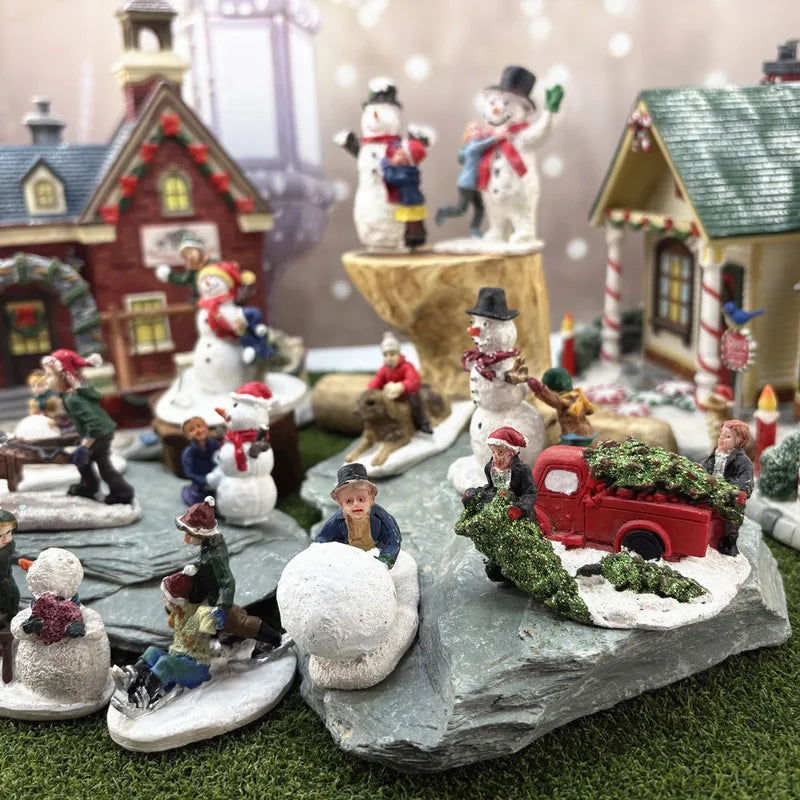 Holiday Figurines & Miniatures Decor - Handcrafted Resin Sculptures for Desk and Sand Tables