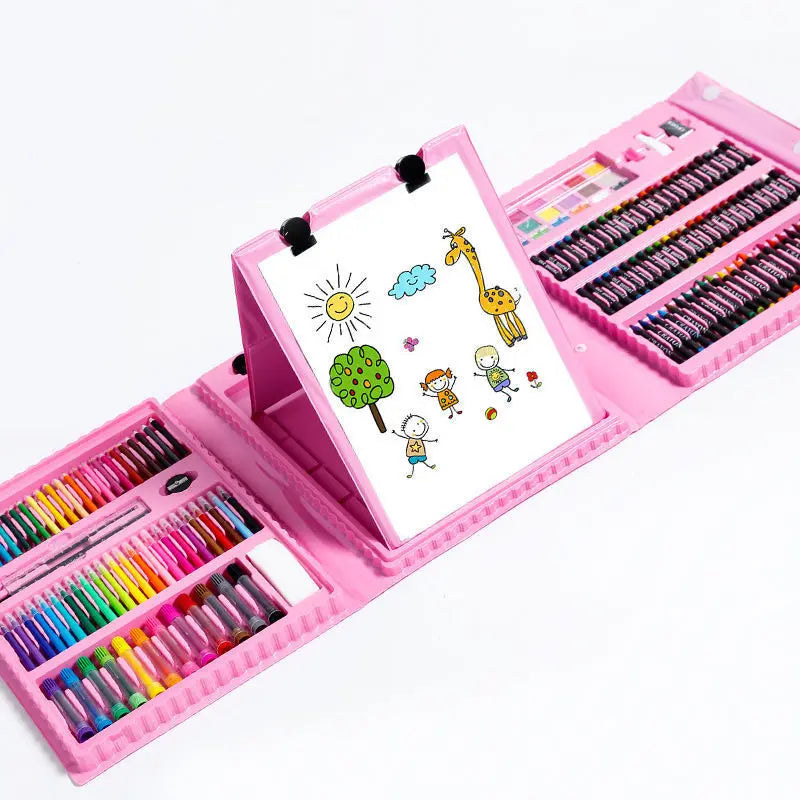 Children's Art & Drawing Set - 86/150/208 Pieces Sketch Doodle Craft Kit with Portable Case