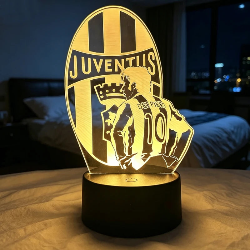 Footballer Lionel Messi 3D Acrylic Night Light with 7 Color Gradient & Dimmable Lighting