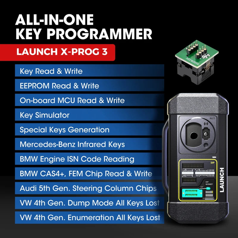 Universal Car Key Programmer for Immobilizer and Remote Keys - X431 X-PROG3