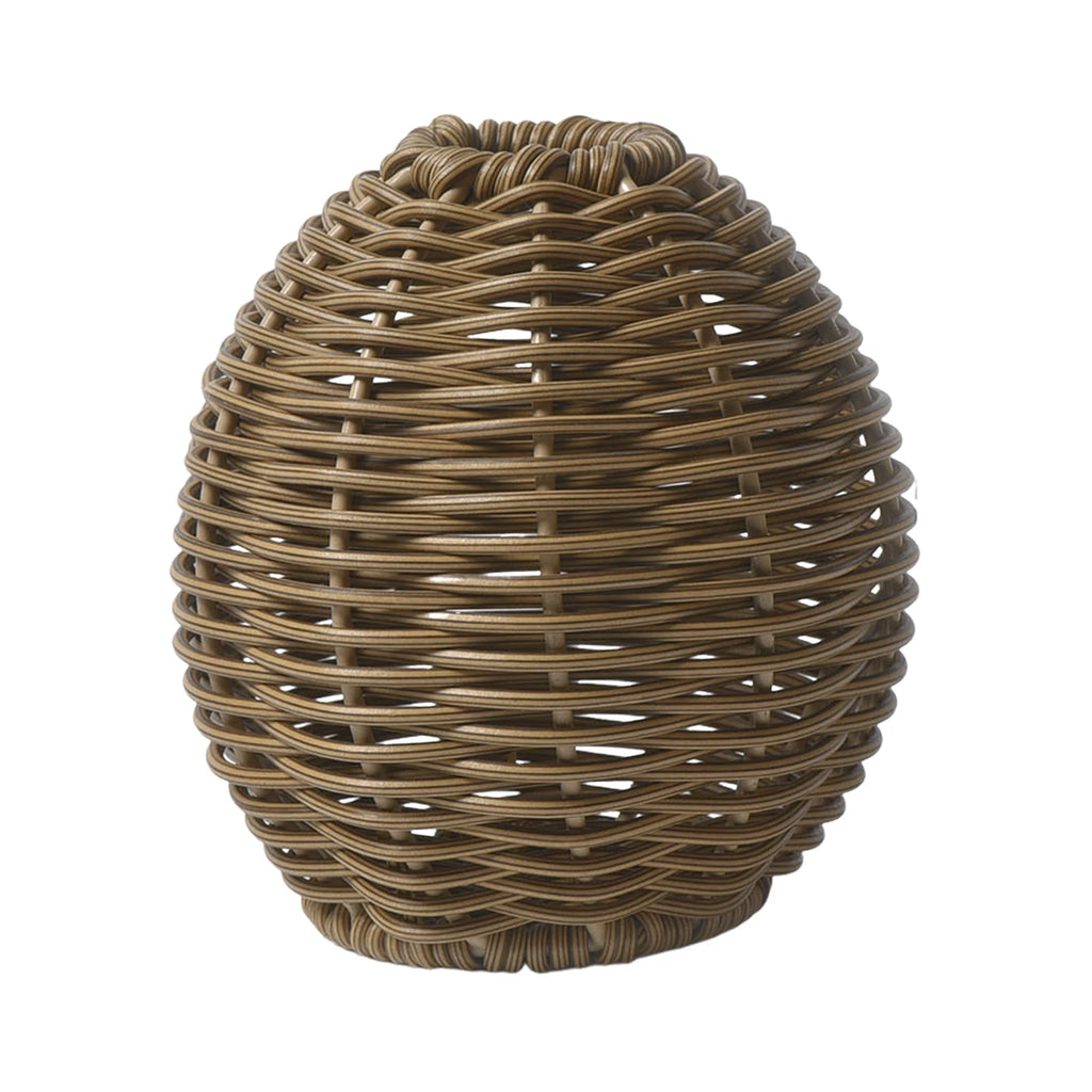 Handwoven Rattan-Style Vase for Flowers & Decor - Indoor Home Accent