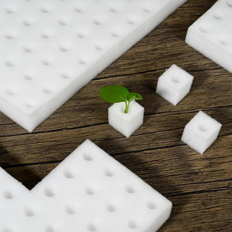 Hydroponic Plant Growing Sponges 100-500pcs Square Soilless Cultivation for Seedlings and Vegetables