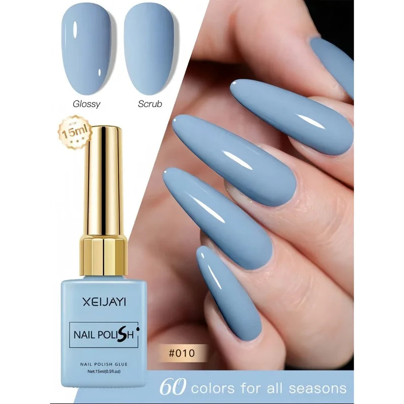 Nail Gel Polish 60 Colors High-Quality UV Soak Off Varnish Organic Nail Art