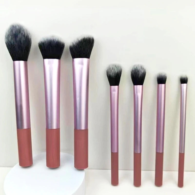 Professional Makeup Brush Set with Travel Pouch - Blush, Concealer, Eye Shadow & Powder Brushes