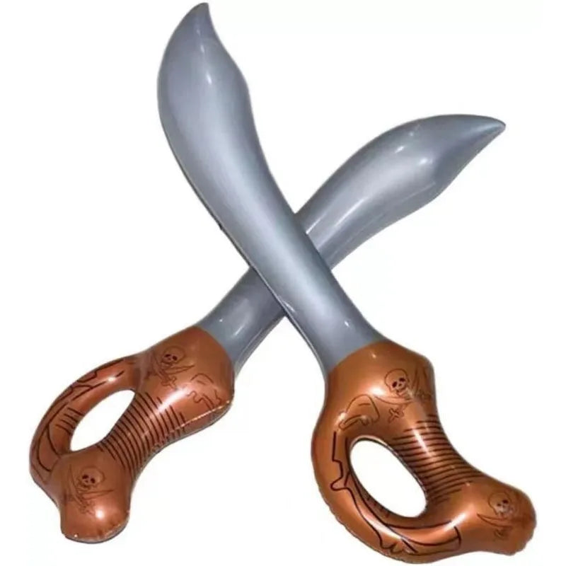 18PCS Inflatable Pirate Swords and Latex Balloons Party Favors for Kids Birthday Halloween