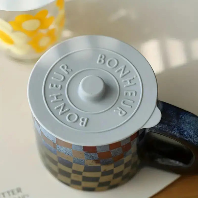 Silicone Mug Cup Lid Cover Sealing Protect Heat Retainer for Tea Coffee Milk