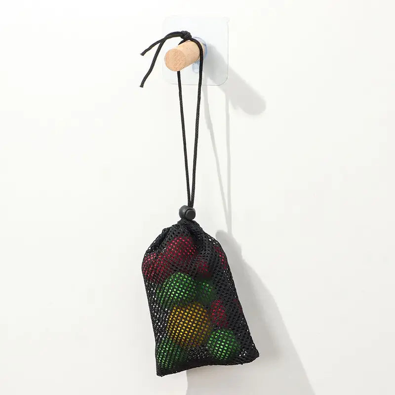 Multi-Purpose Mesh Drawstring Storage Pouch for Travel, Laundry, and Outdoor Activities