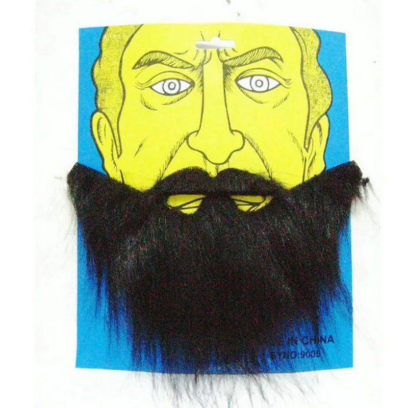 Fake Beard Mustache Party Favors for Halloween & Events - U Shape Artificial Costume Accessory