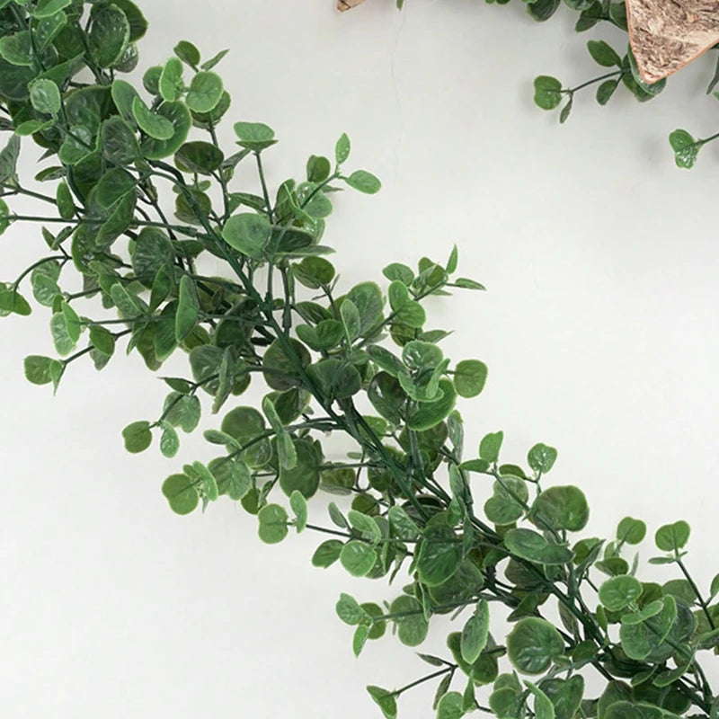 Artificial Ivy Hanging Eucalyptus Vine for Indoor Outdoor Garden Wall Decor - 180cm