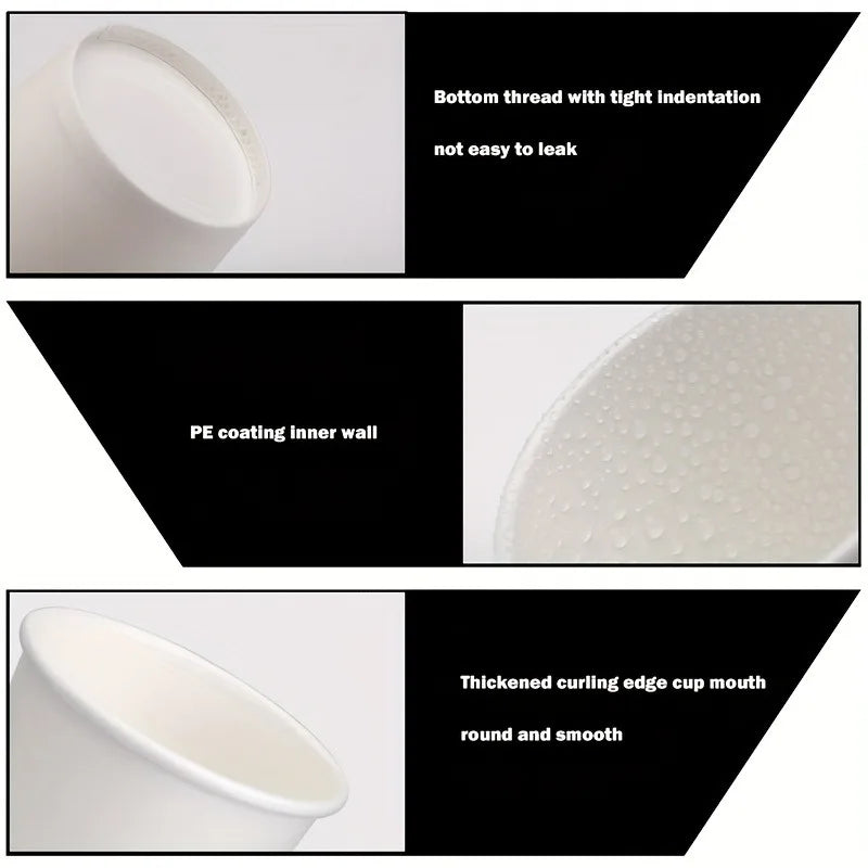 Disposable Mini Paper Cups for Snacks Drinks Sampling Coffee Party Use 100 Pack