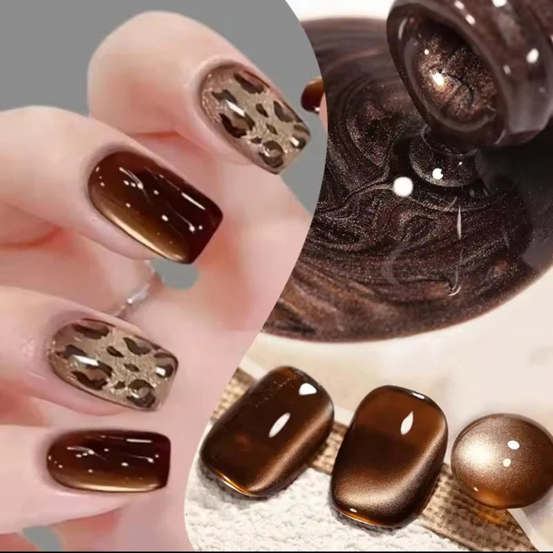 12ml Gel Nail Polish Kit - Winter Whitening Magnet Colors for Nail Art