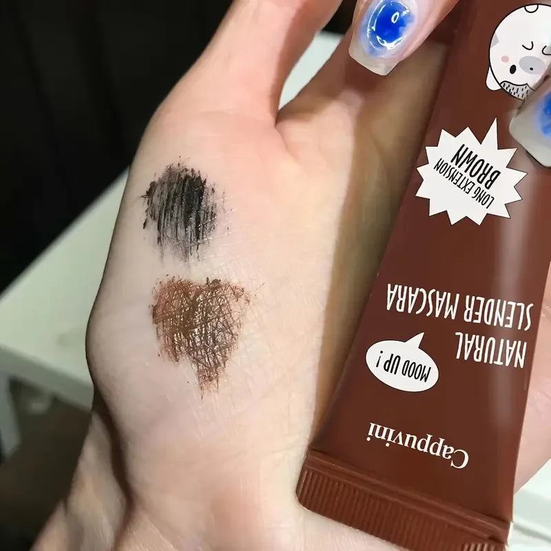 Waterproof & Long-Lasting Curl Mascara Set - Brown & Black Eyelash Makeup