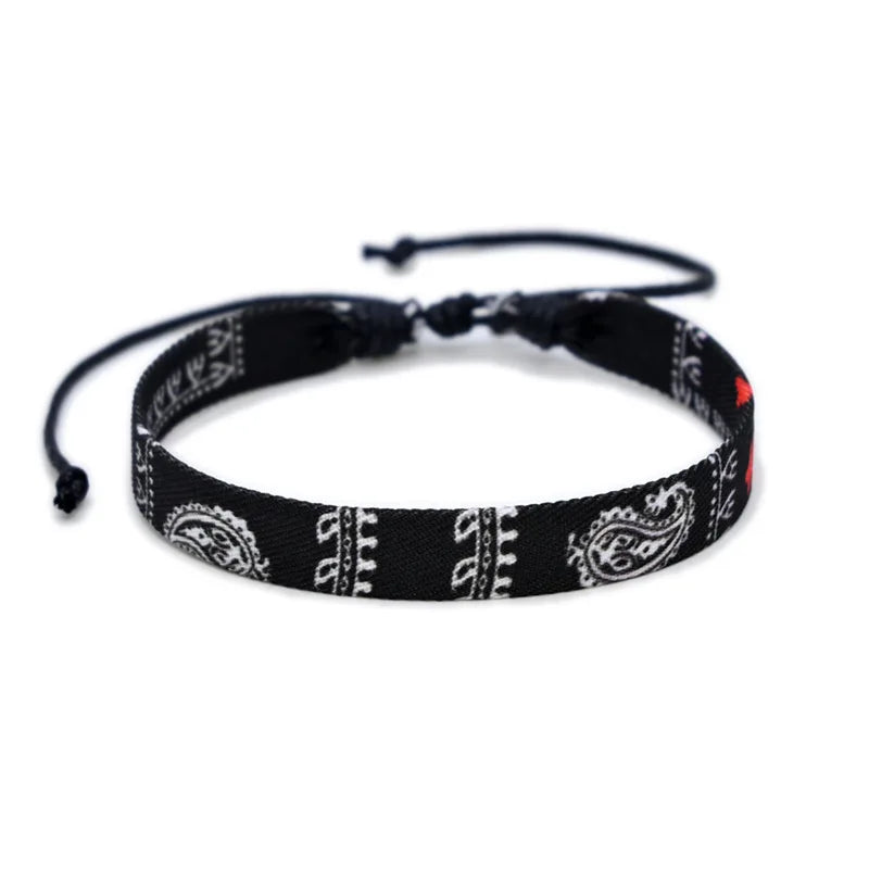 Ethnic Woven Bracelet for Women and Men Handmade Summer Jewelry