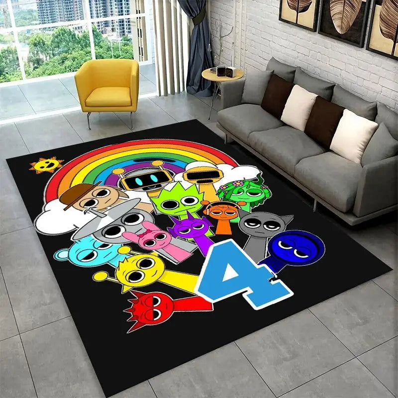 Non-Slip Area Rug for Living Room and Kids Room - Soft Carpet Floor Mat