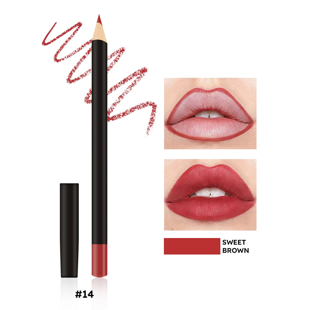 Multi-Color Vegan Lip & Eye Pencil Set - Sharpenable, Versatile Makeup