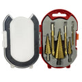 Titanium Coated Drill Bit Set - 6 Pieces for Metalworking and Woodworking