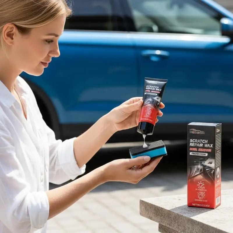 Car Paint Repair Wax for Minor Scratches & Blemishes - Multi-Purpose Polish Set