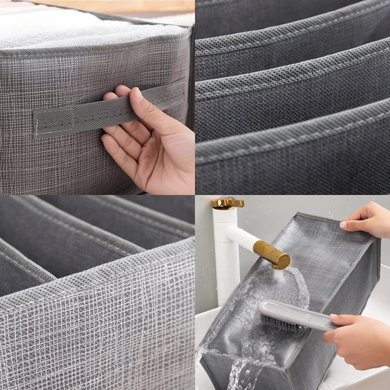Clothing & Shoe Storage Organizer Box for Wardrobe Drawers, Jeans, Socks, T-Shirts