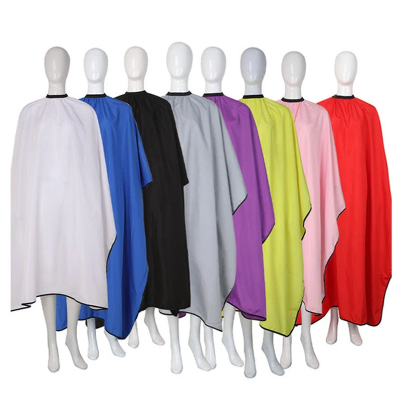 Waterproof Hair Cutting Cape for Salon & Barber Use - 8 Vibrant Colors, Adjustable Fit