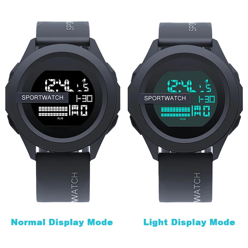 Men Sport LED Digital Watch Waterproof Fitness Sport Watch for Men