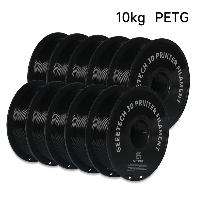 3D Printer Filament Set - Multiple Colors, PLA, PETG, Silk, TPU, ABS 1.75mm Spool