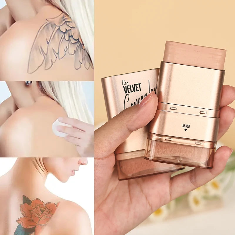 2-in-1 Concealer and Foundation Stick - Waterproof, Flawless Face Makeup