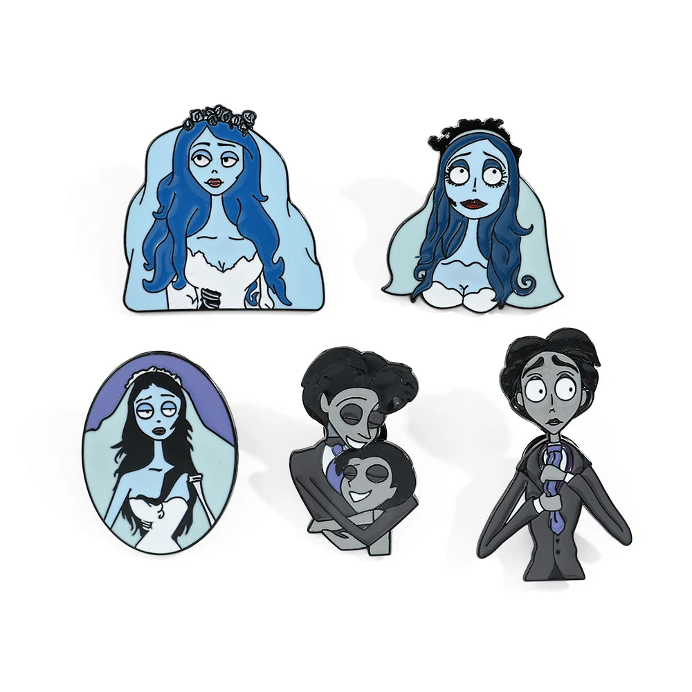 Personalized Cartoon Character Brooch Set - Enamel Pins for Jewelry & Accessories