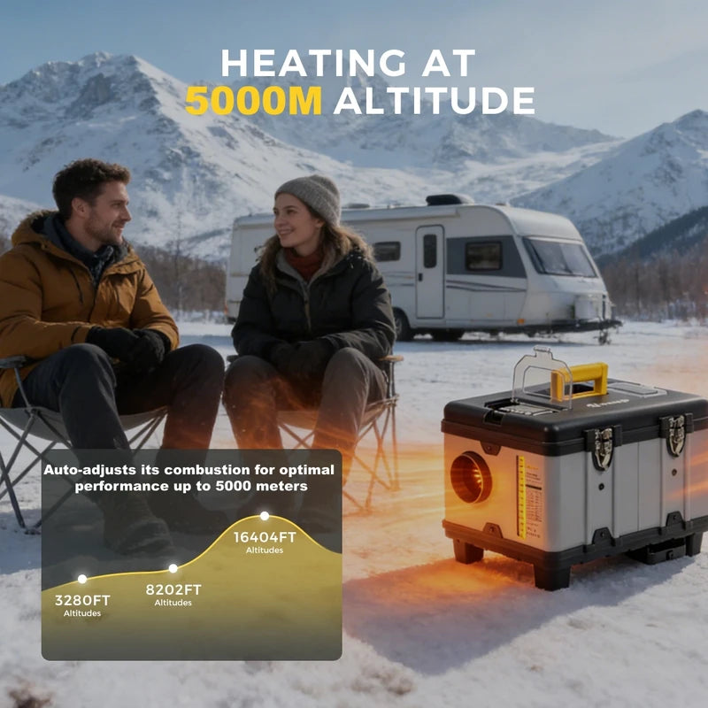 Diesel Air Heater 8KW with LCD & Bluetooth App Control for RV Car Camper