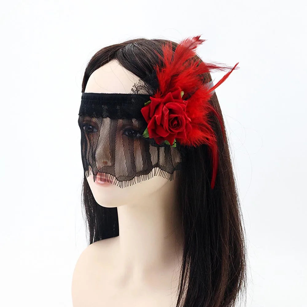 Retro Lace Princess Eye Mask Costume Accessory for Halloween & Masquerade