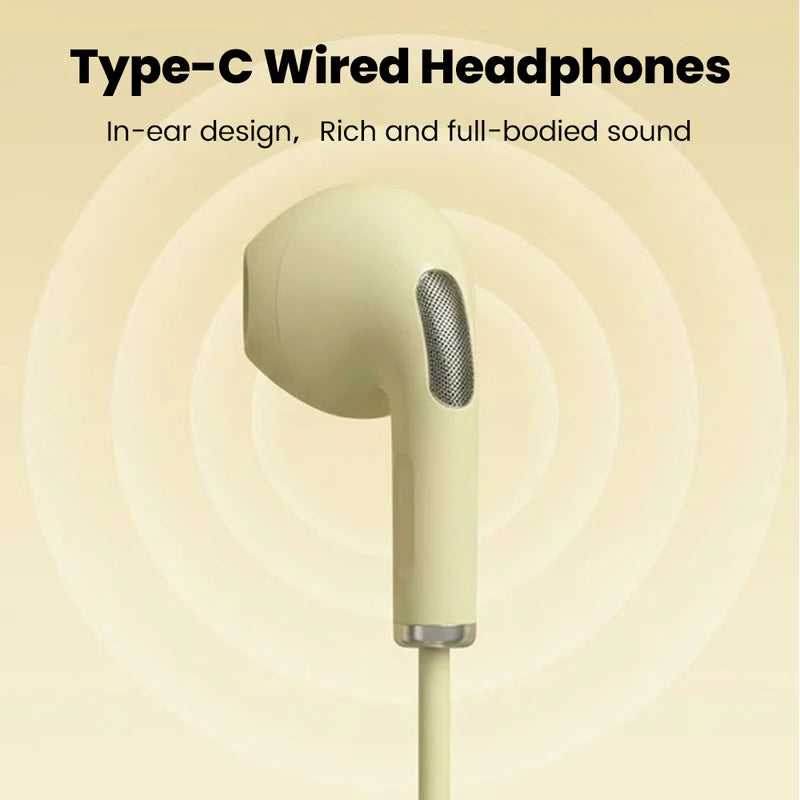 Wired Headphones with Microphone and Line Control for Computers and Mobile Phones