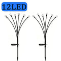Outdoor Solar Firefly Sway Lights Garden Pathway Decor Stake Lawn Lamp