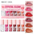 6pcs Lip Hydrating Oil Set - Long-Lasting Moisturizing Lip Gloss & Shimmer