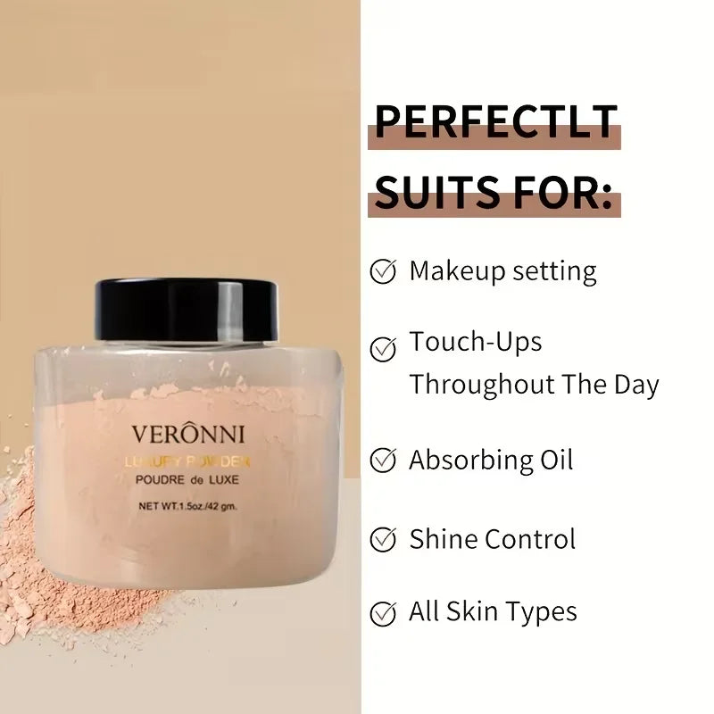 Setting Powder Duo - Loose Brightening & Oil-Control Powder for All Skin Tones