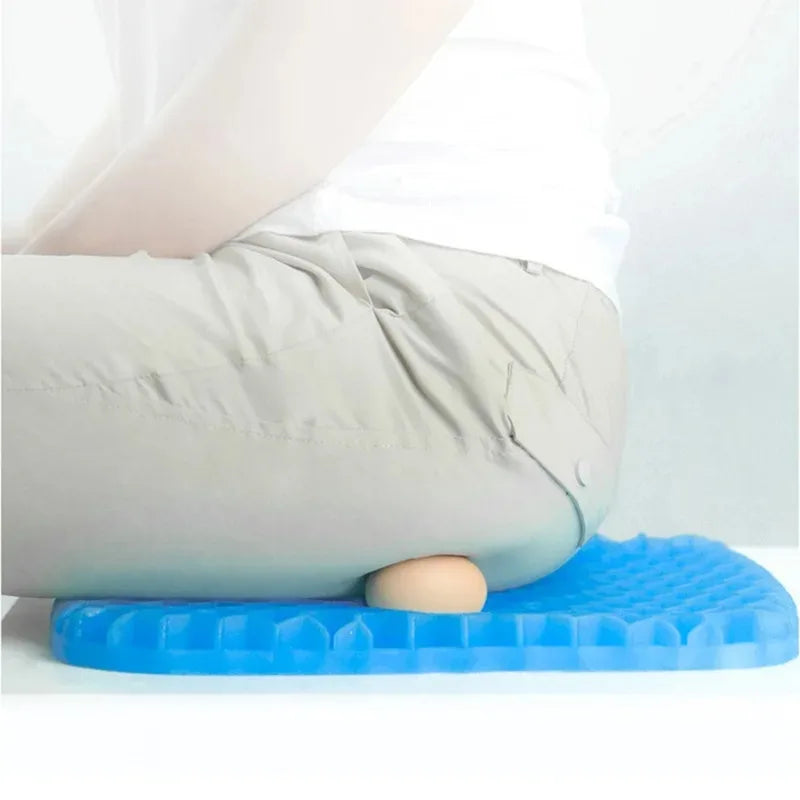 Ergonomic Honeycomb Gel Seat Cushion for Back & Tailbone Relief - Universal Fit