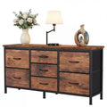 7-Drawer Fabric Dresser with Wooden Top - Storage Cabinet for Living Room & Bedroom