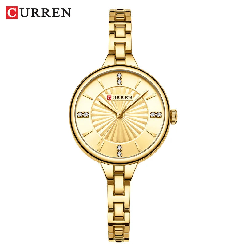 Women's Quartz Watch with Waterproof Stainless Steel Band - Fashion Casual Elegant Timepiece