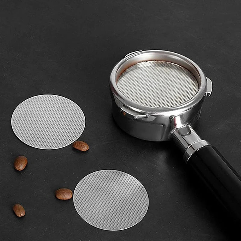 Stainless Steel Espresso Puck Screen 51/53/58.5mm Coffee Filter Mesh for Portafilter
