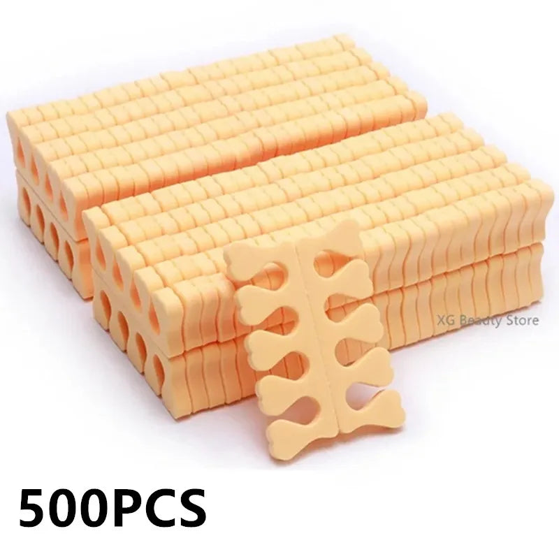 Bulk Toe Separator Set for Pedicure Manicure Nail Art Foot Care - 100/200/500pcs