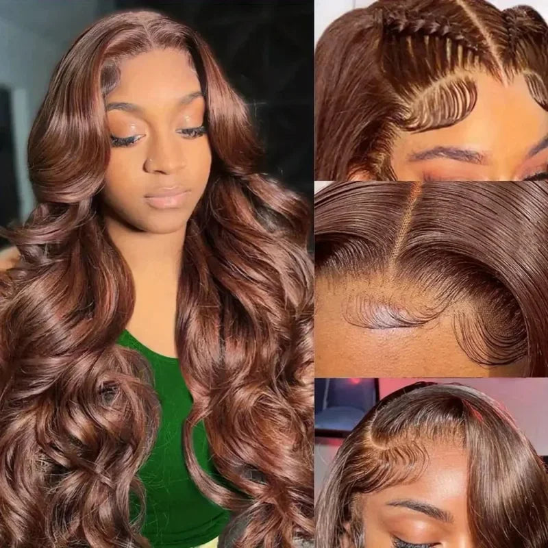 Brazilian Human Hair Wigs 13x4/13x6 HD Lace Front Body Wave 200 Density