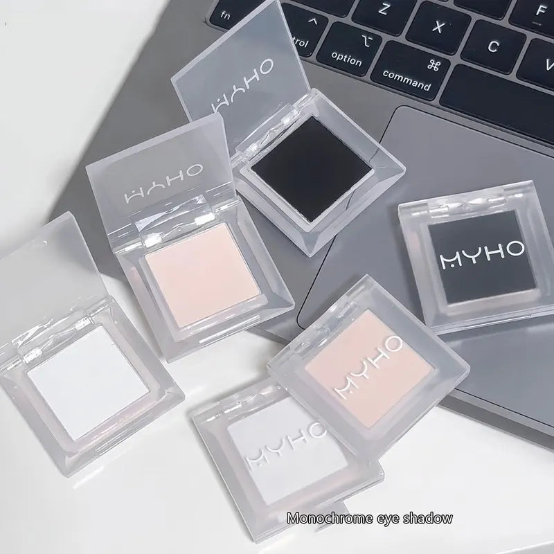 Monochrome Matte Eye Shadow Palette - Smoked, Brightening & Durable