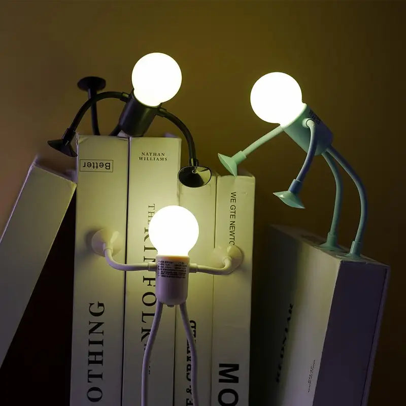 Cute Ghost Reading Book Lamp - Halloween Night Light for Bedroom & Decor