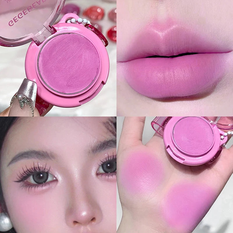 Multi-Use Lip & Cheek Cream Blush - Matte Lipstick & Rouge Makeup