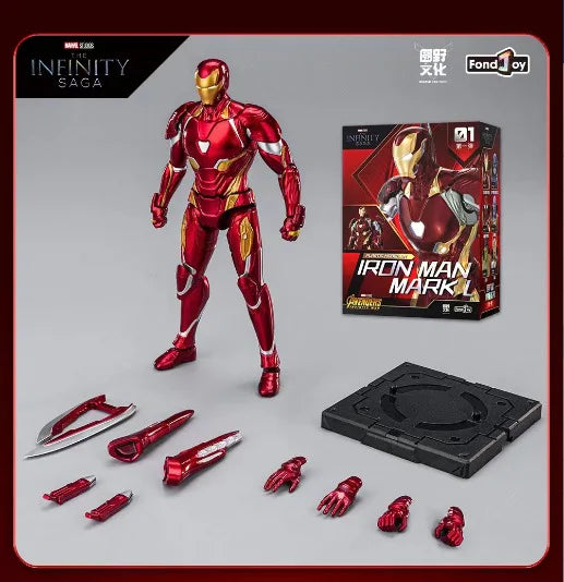 Iron Man MK50 Action Figure Toy Collectible - DIY Assembly Anime Doll Model