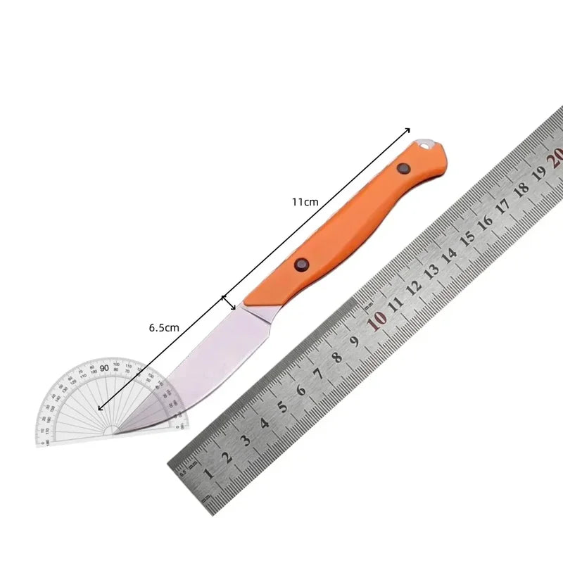 Fixed Blade Survival Knife with Nylon Sheath - Outdoor Camping & Fishing Tool