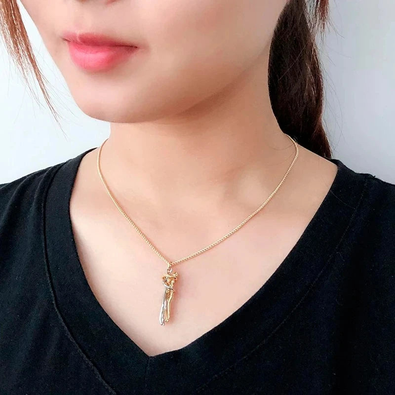 Fashion Hugging Necklace Chain for Men Women Lover Gift Jewelry