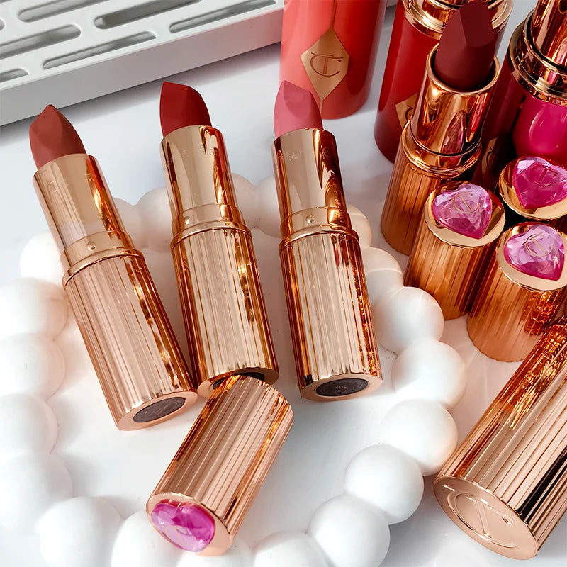Colorful Lipstick and Blush Stick Set with Lip Gloss - 4 Colors
