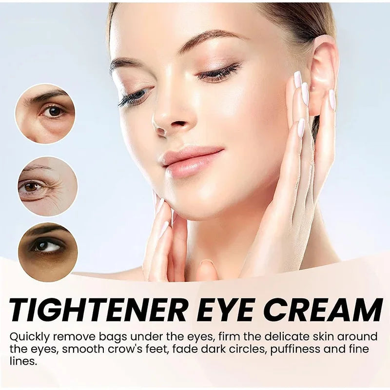 3-Minute Instant Firm Eye Cream for Wrinkles Dark Circles and Eye Bags - Moisturizing Peptide Treatment